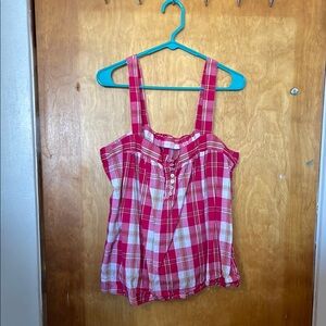 Plaid Pink Tank Top